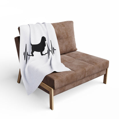My Heart Beats For Bassets Arctic Fleece Blanket