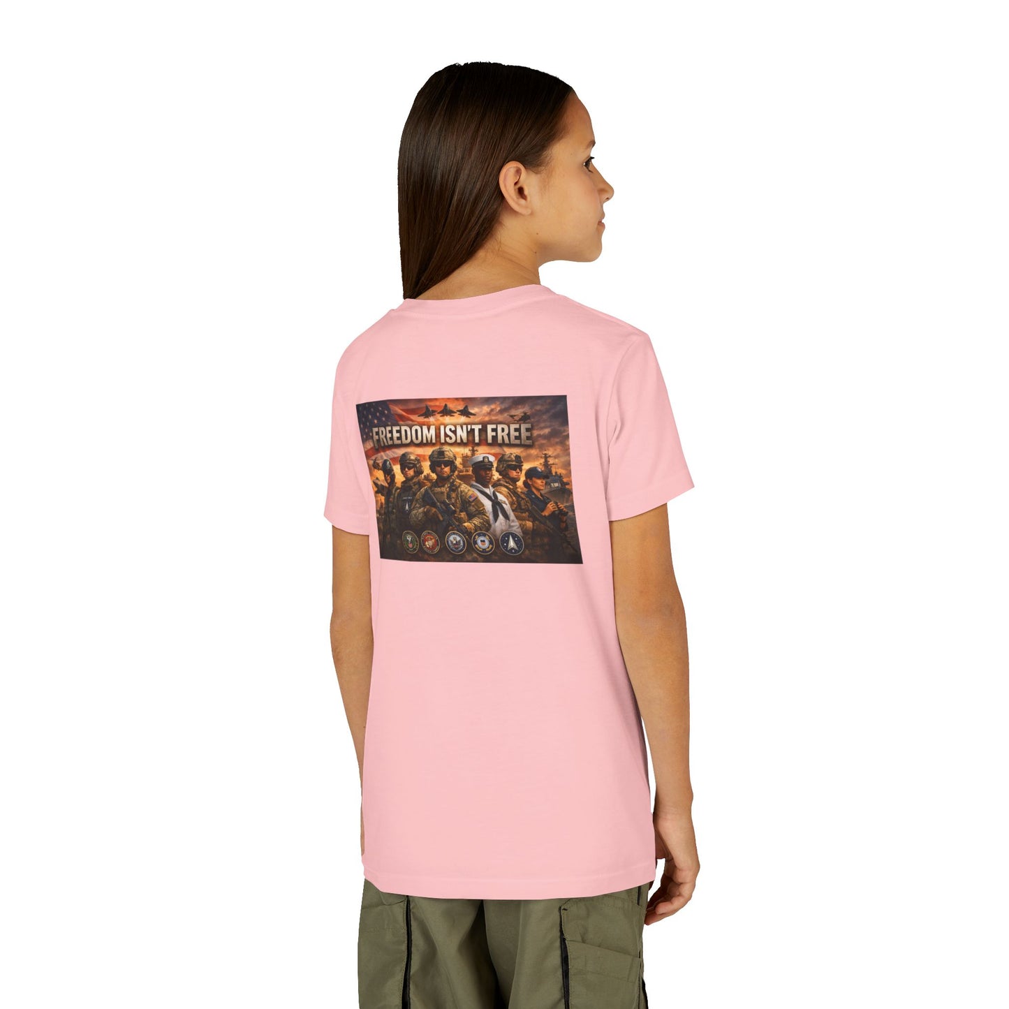 Freedom Isn't Free Youth Unisex Short Sleeve Crewneck Tee