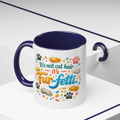 Fur-Fetti Cat 2-Tone Coffee Mug