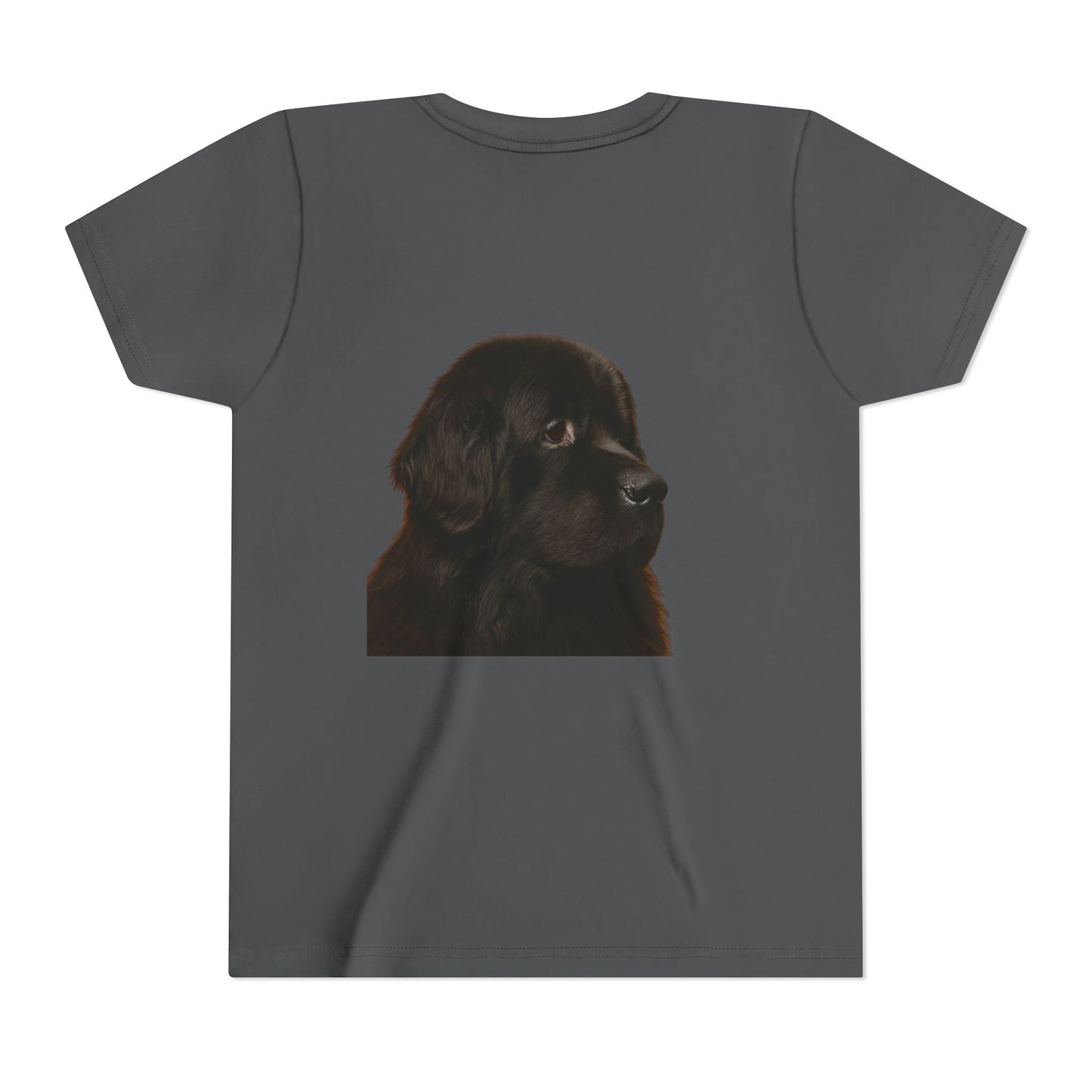 Newfie Head Youth Unisex Short Sleeve Crewneck Tee