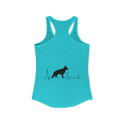 My Heart Beats For German Shepherds Women's Racerback Tank
