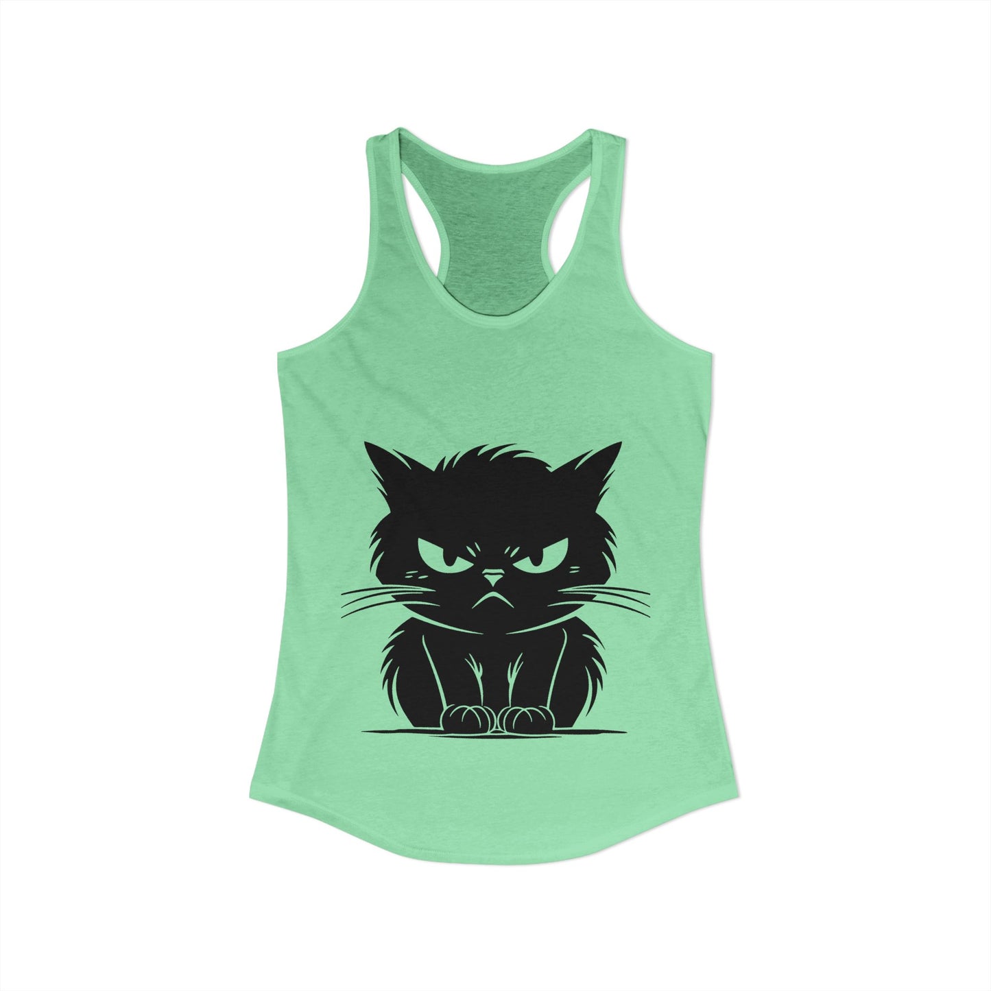 Angry Cat Women's Racerback Tank