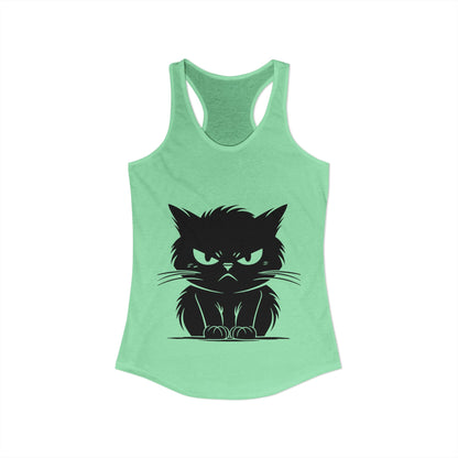 Angry Cat Women's Racerback Tank