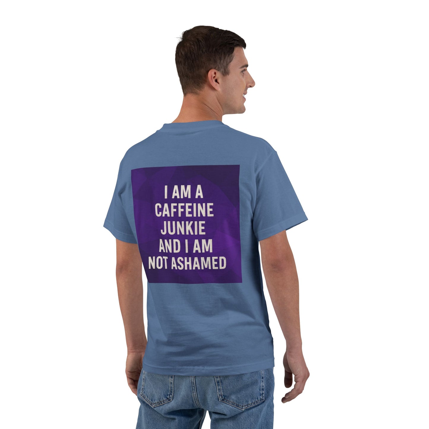 Caffeine Junkie Men's Short-Sleeve Crewneck Tee