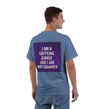 Caffeine Junkie Men's Short-Sleeve Crewneck Tee