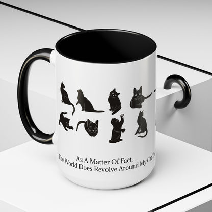Matter Of Fact Cat 2-Tone Coffee Mug