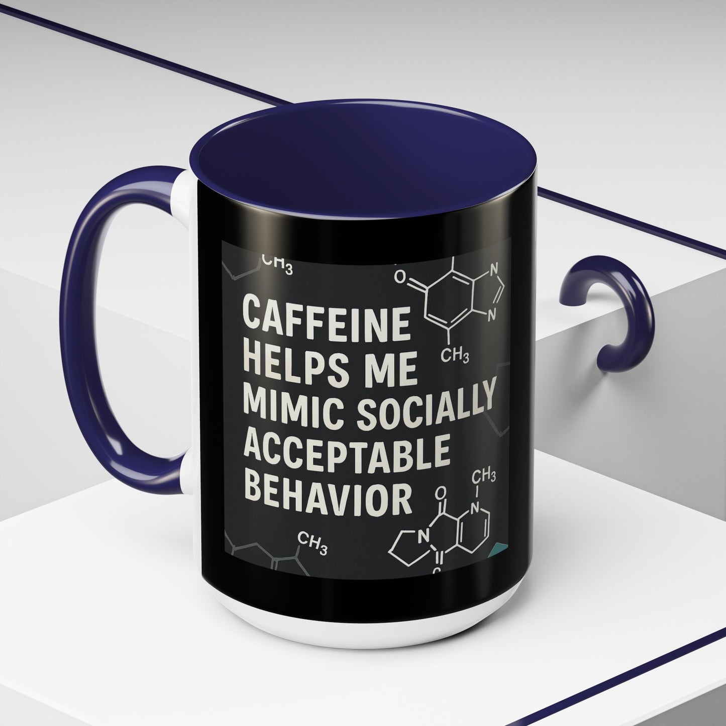 Socially Acceptable 2-Tone Coffee Mug
