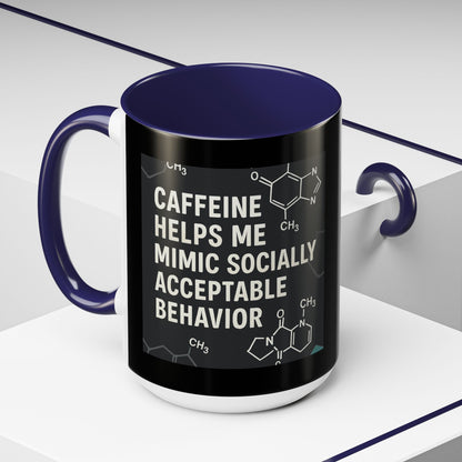 Socially Acceptable 2-Tone Coffee Mug