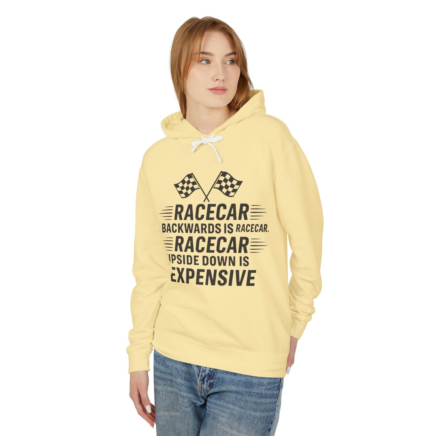 Racecar Backwards Unisex Lightweight Hoodie
