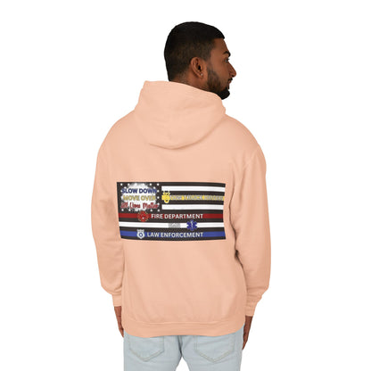 Slow Down Move Over Flag Unisex Lightweight Hoodie