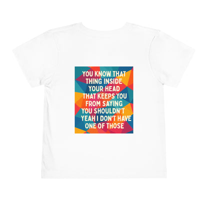 No Filter Toddler Unisex Short Sleeve Crewneck Tee