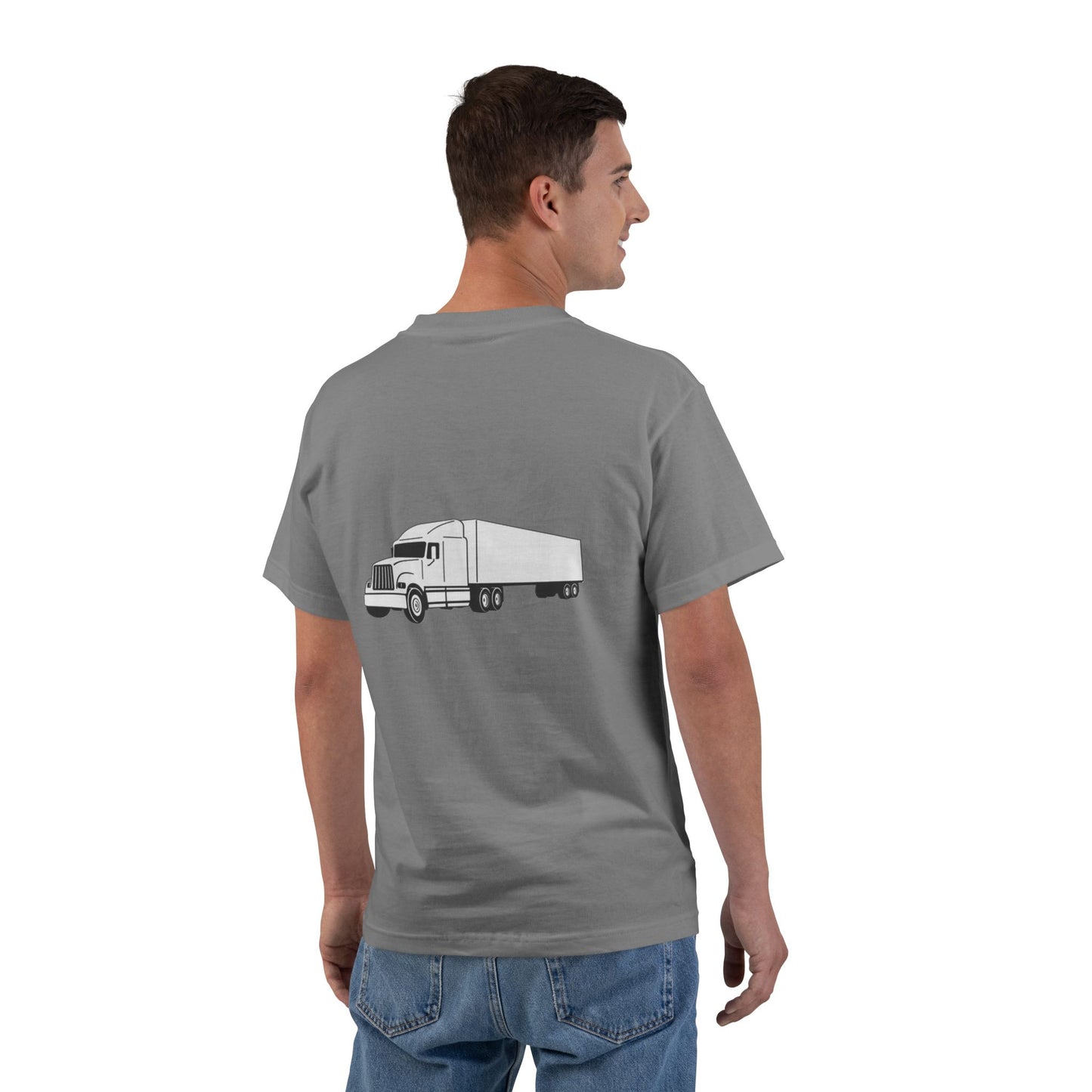 Semi Truck Men's Short-Sleeve Crewneck Tee