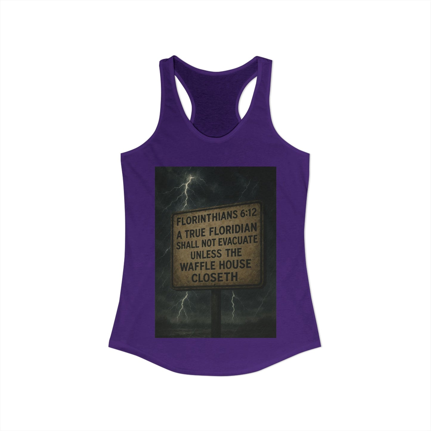 Florinthians 6:12 Women's Racerback Tank
