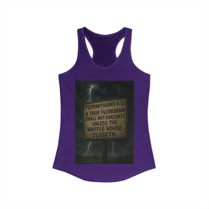 Florinthians 6:12 Women's Racerback Tank