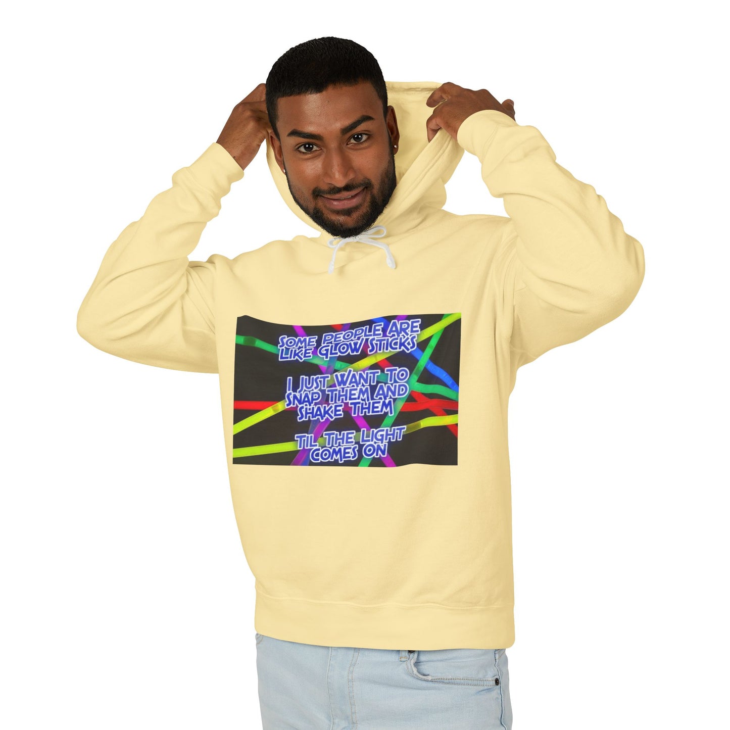 Glow Sticks Unisex Lightweight Hoodie