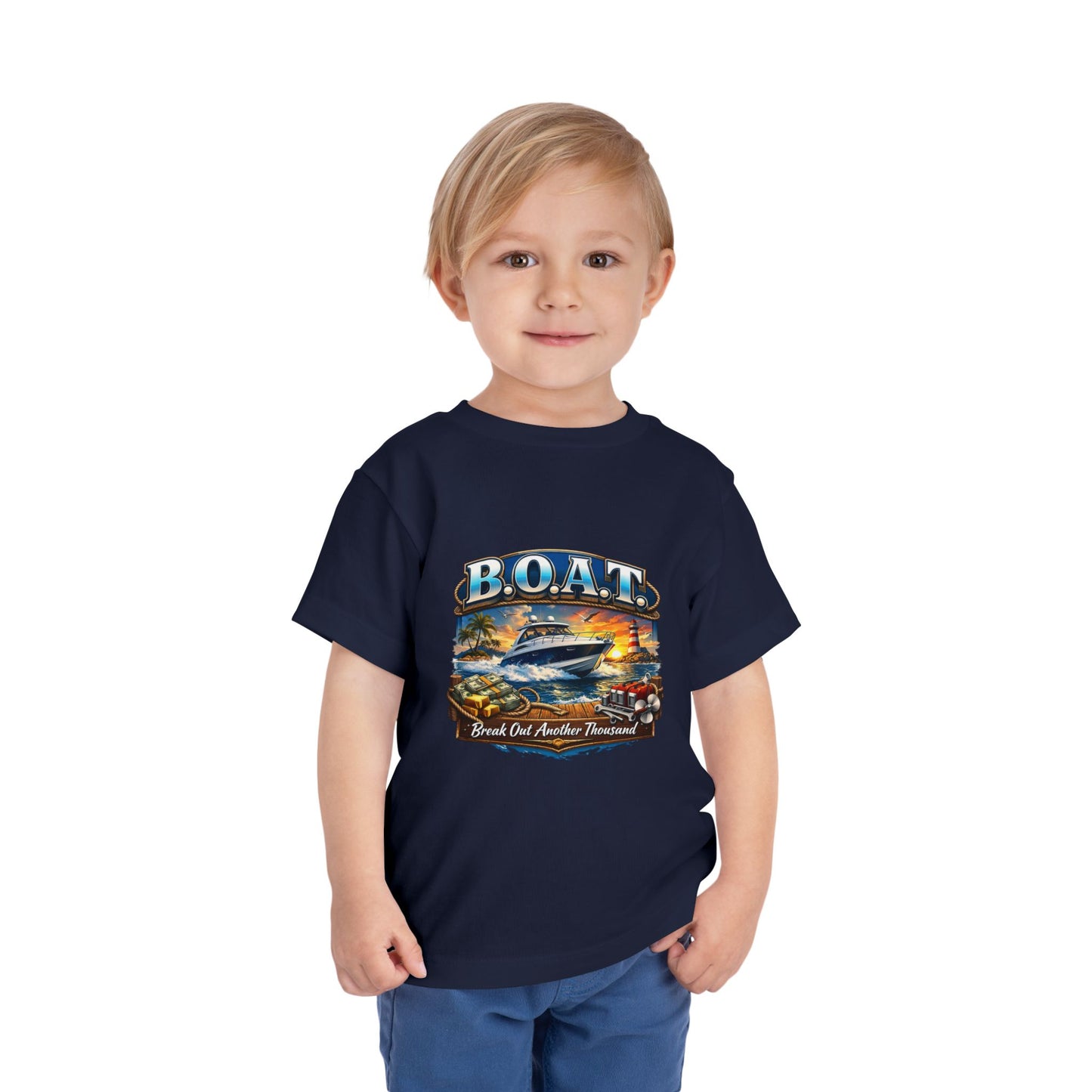 B.O.A.T. Toddler Unisex Short Sleeve Crewneck Tee