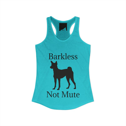 Barkless Not Mute Women's Racerback Tank