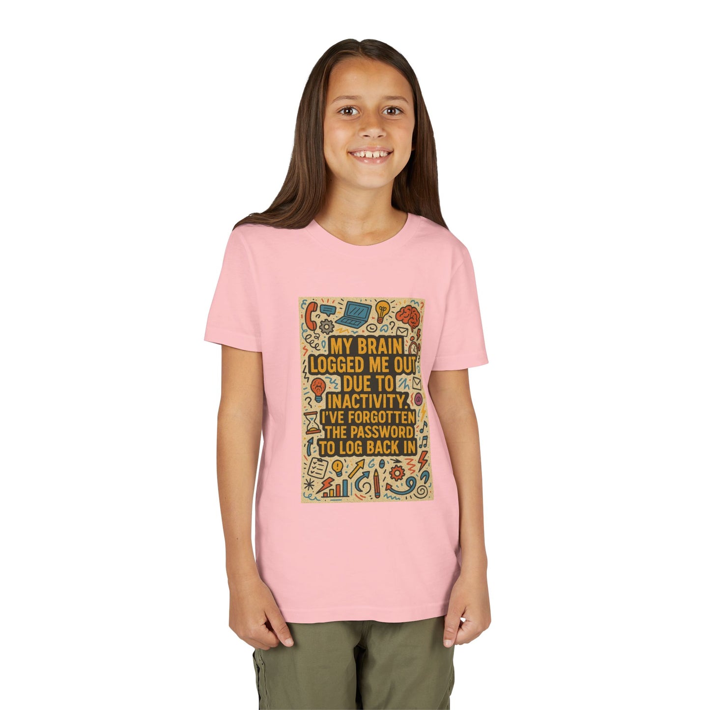 Logged Out Youth Unisex Short Sleeve Crewneck Tee