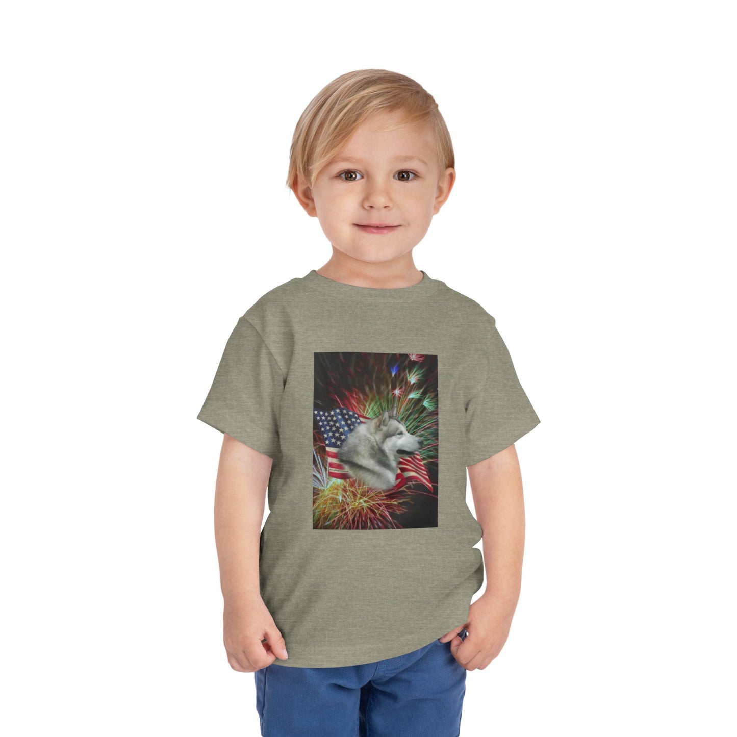 American Malamute Toddler Unisex Short Sleeve Crewneck Tee