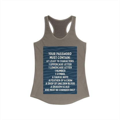 Password Women's Racerback Tank