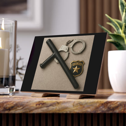 Law Enforcement Appreciation Ceramic Photo Tile
