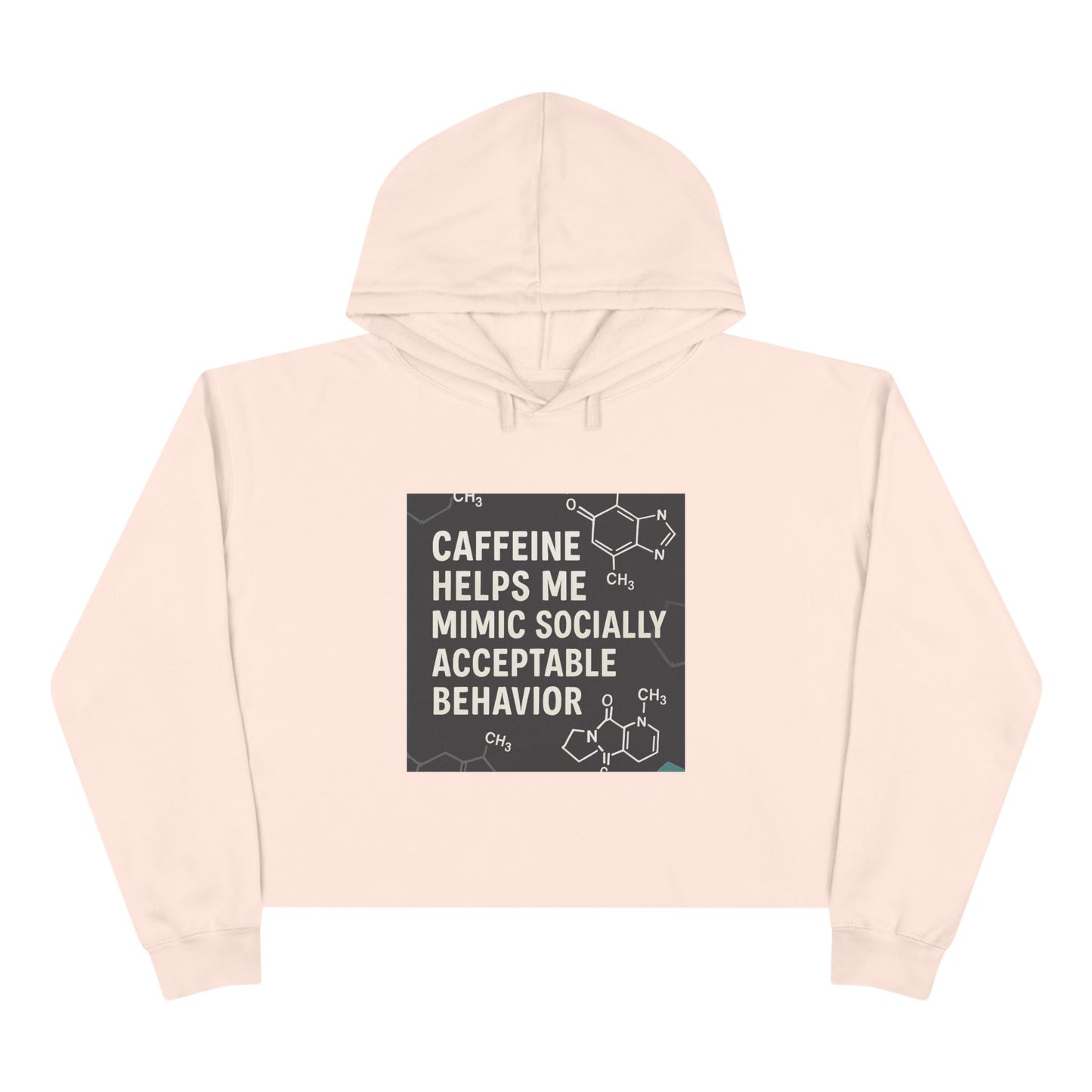 Socially Acceptable Women's Crop Hoodie