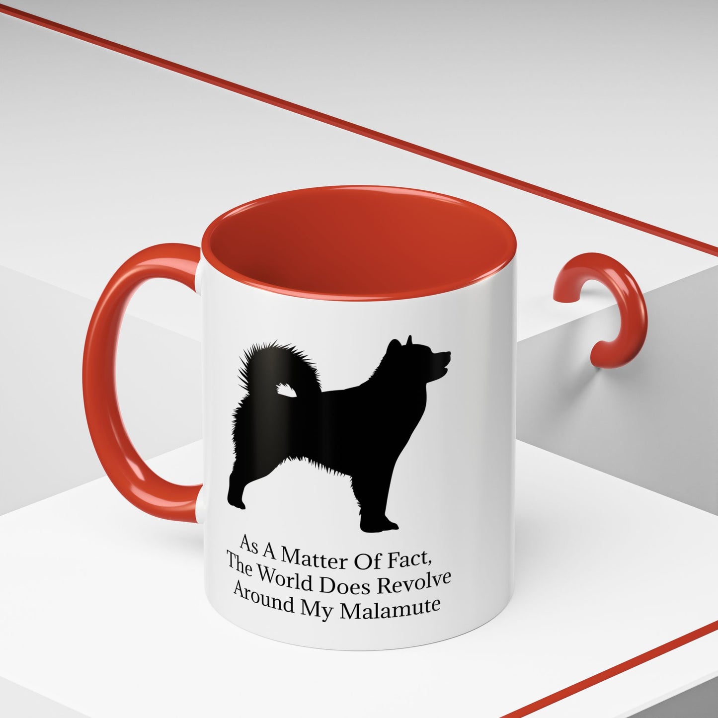 Matter Of Fact Malamute 2-Tone Coffee Mug
