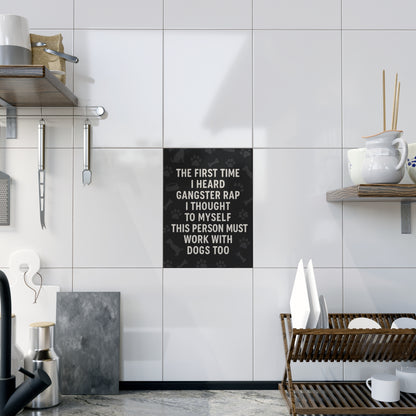 Gangster Rap Ceramic Photo Tile