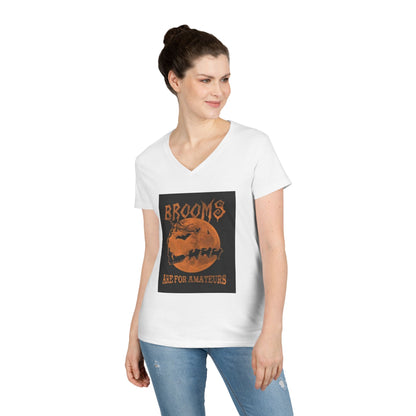 Brooms Are For Amateurs Women's V-Neck T-Shirt