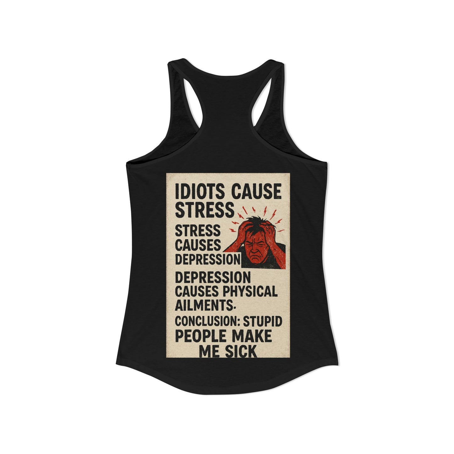 Stupid People Women's Racerback Tank