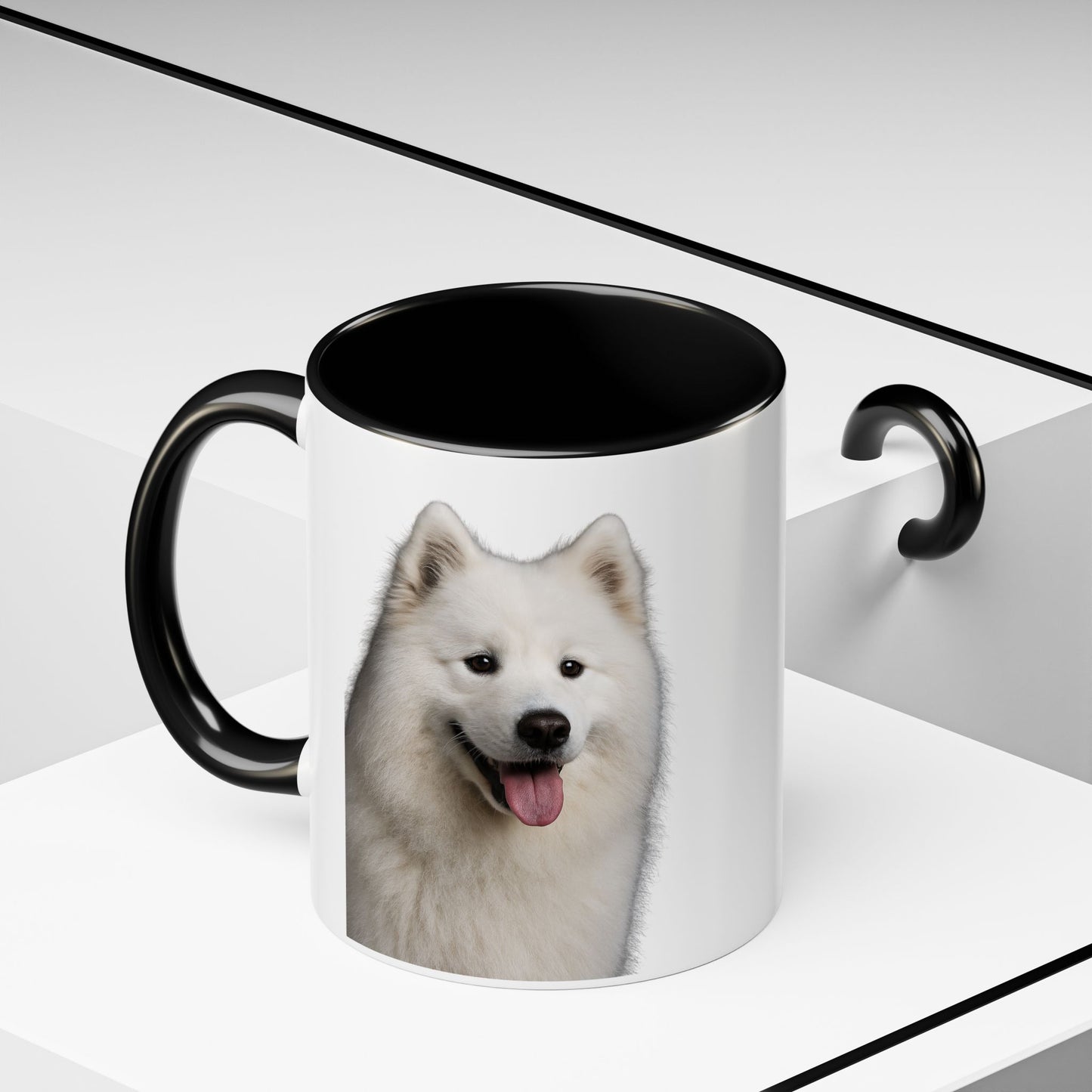 Samoyed Head 2-Tone Coffee Mug