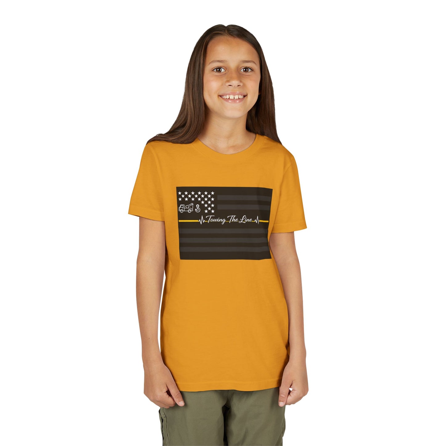 Thin Yellow Line Youth Unisex Short Sleeve Crewneck Tee