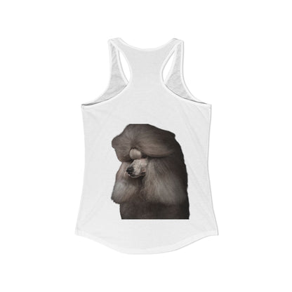 Poodle Head Women's Racerback Tank