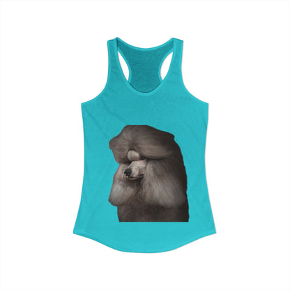 Poodle Head Women's Racerback Tank