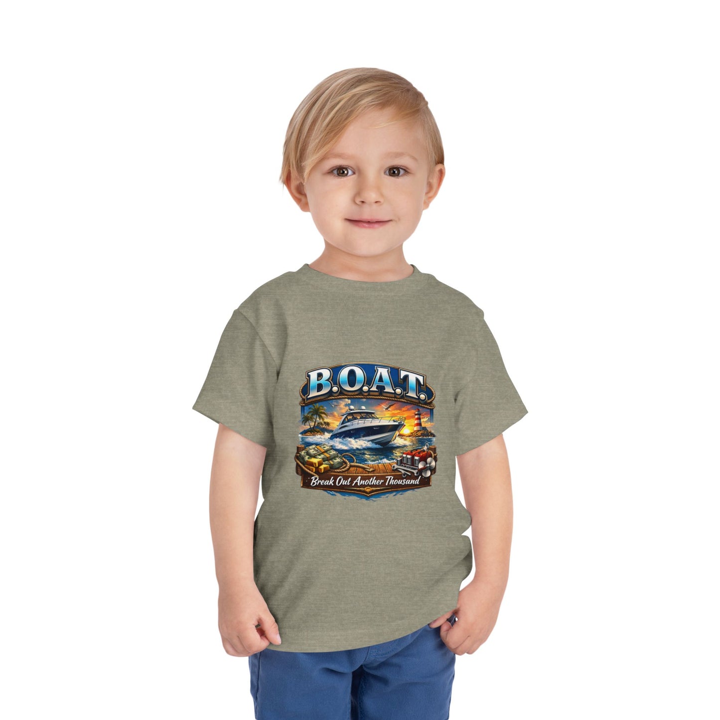 B.O.A.T. Toddler Unisex Short Sleeve Crewneck Tee