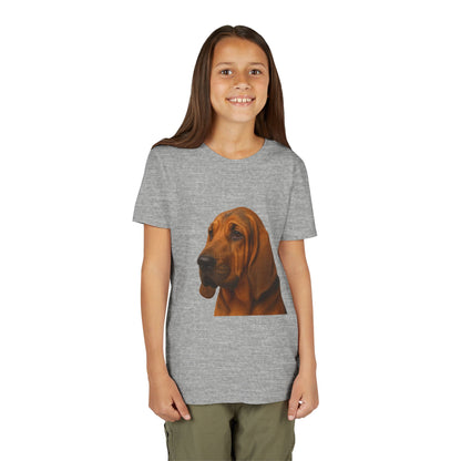 Bloodhound Head Youth Unisex Short Sleeve Crewneck Tee