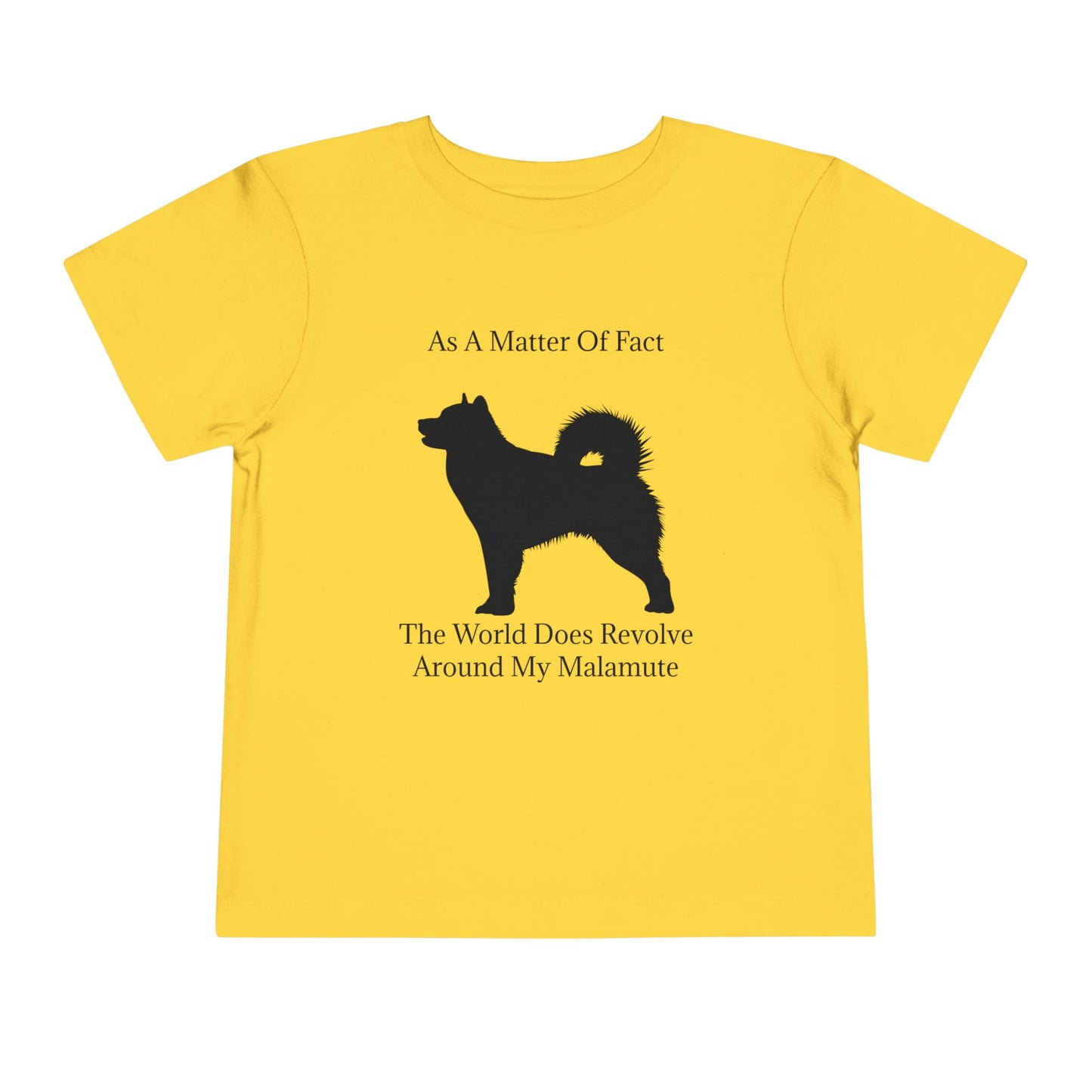 Matter Of Fact Malamute Toddler Unisex Short Sleeve Crewneck Tee