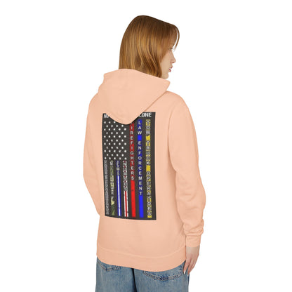 No One Fights Alone Unisex Lightweight Hoodie