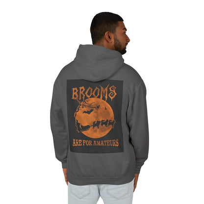 Brooms Are For Amateurs Unisex Lightweight Hoodie