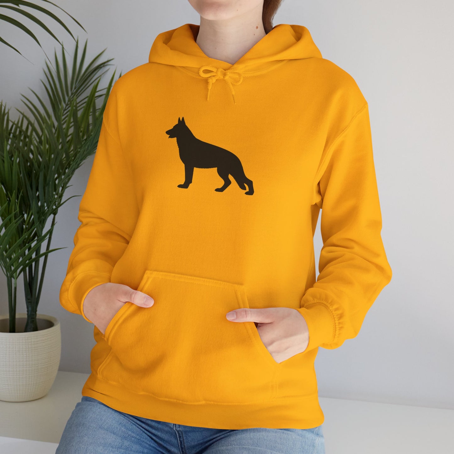 German Shepherd Silhouette Unisex Hoodie