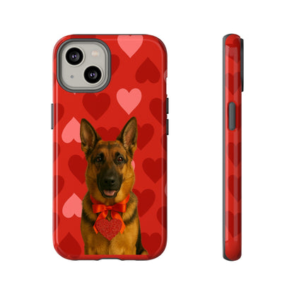 Cupid's Companion German Shepherd iPhone Case
