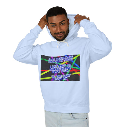 Glow Sticks Unisex Lightweight Hoodie