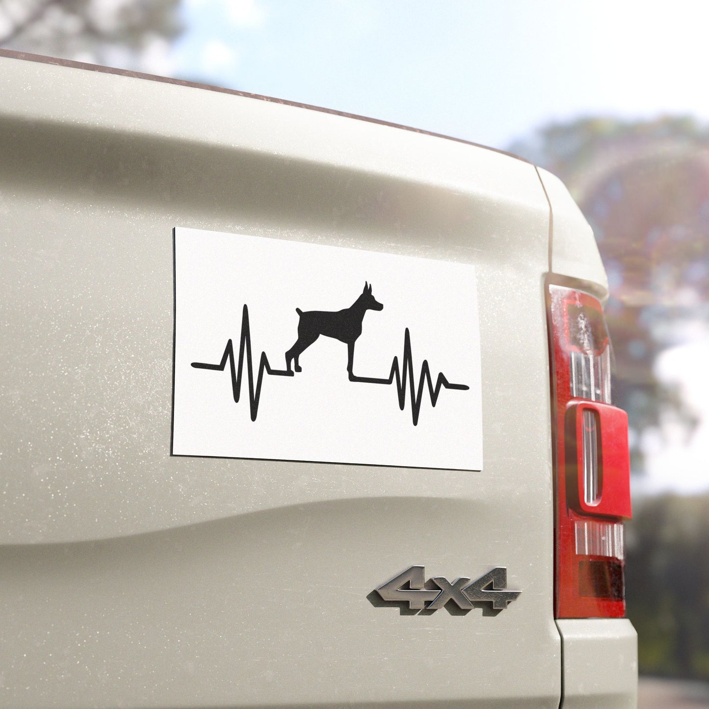 My Heart Beats For Dobermans Indoor/Outdoor Magnet