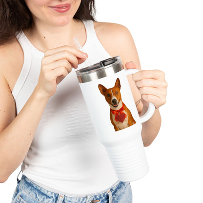 Cupid's Companion Basenji Insulated Travel Mug