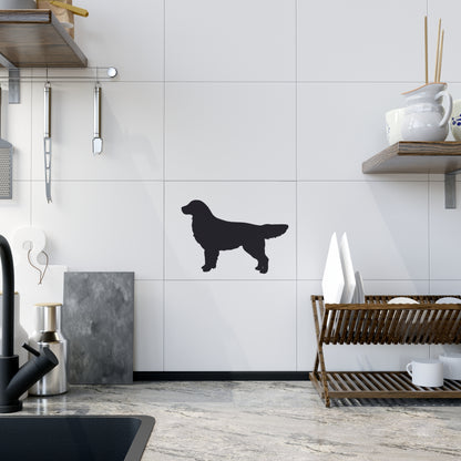 Golden Silhouette Ceramic Photo Tile