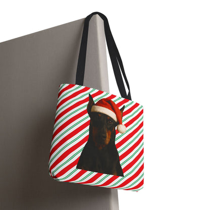 Santa Paws Doberman Tote Bag