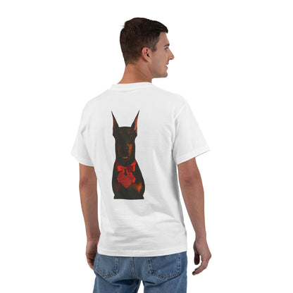 Cupid's Companion Doberman Men's Short-Sleeve Crewneck Tee