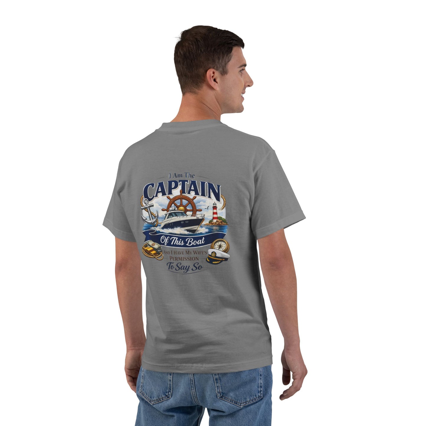 Captain Men's Short-Sleeve Crewneck Tee