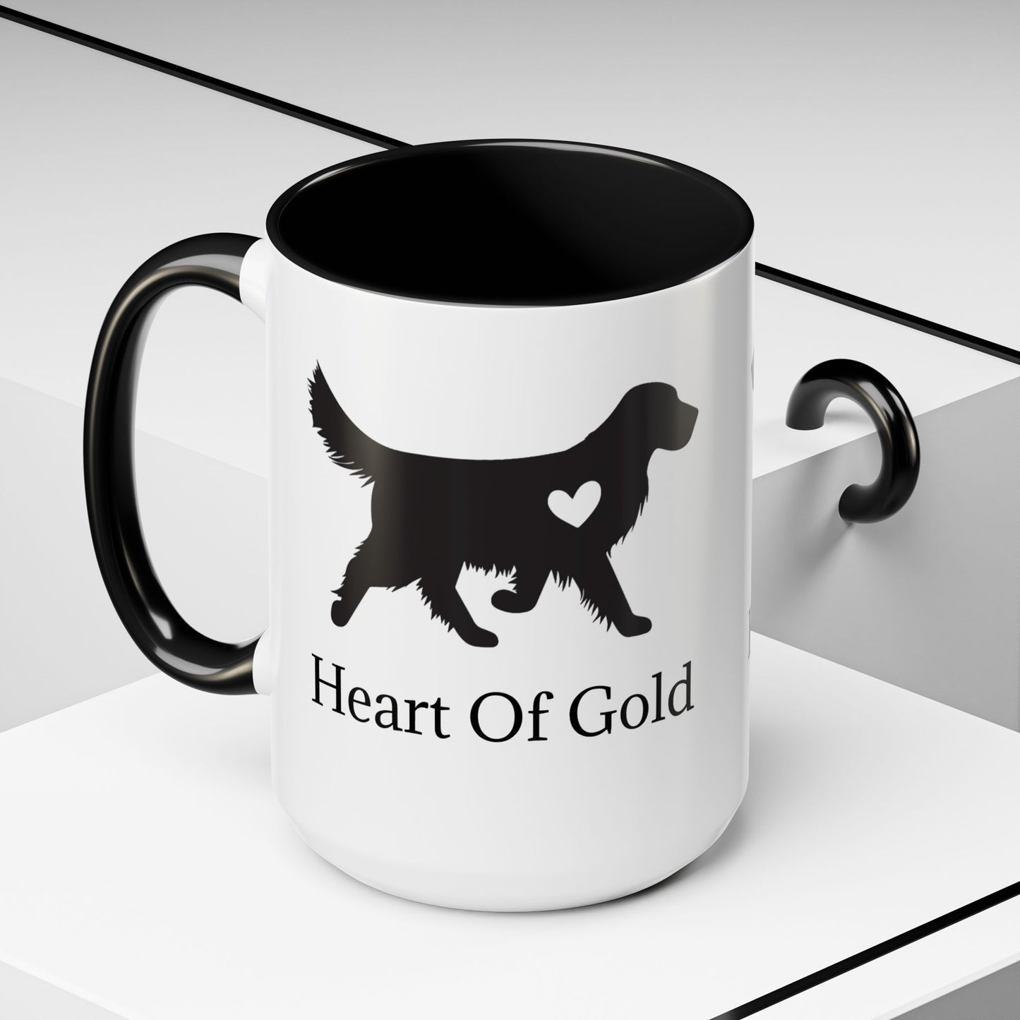 Heart Of Gold 2-Tone Coffee Mug