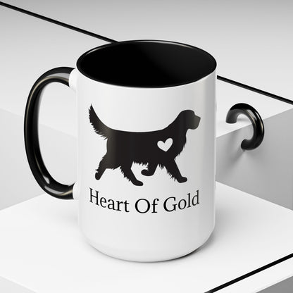 Heart Of Gold 2-Tone Coffee Mug